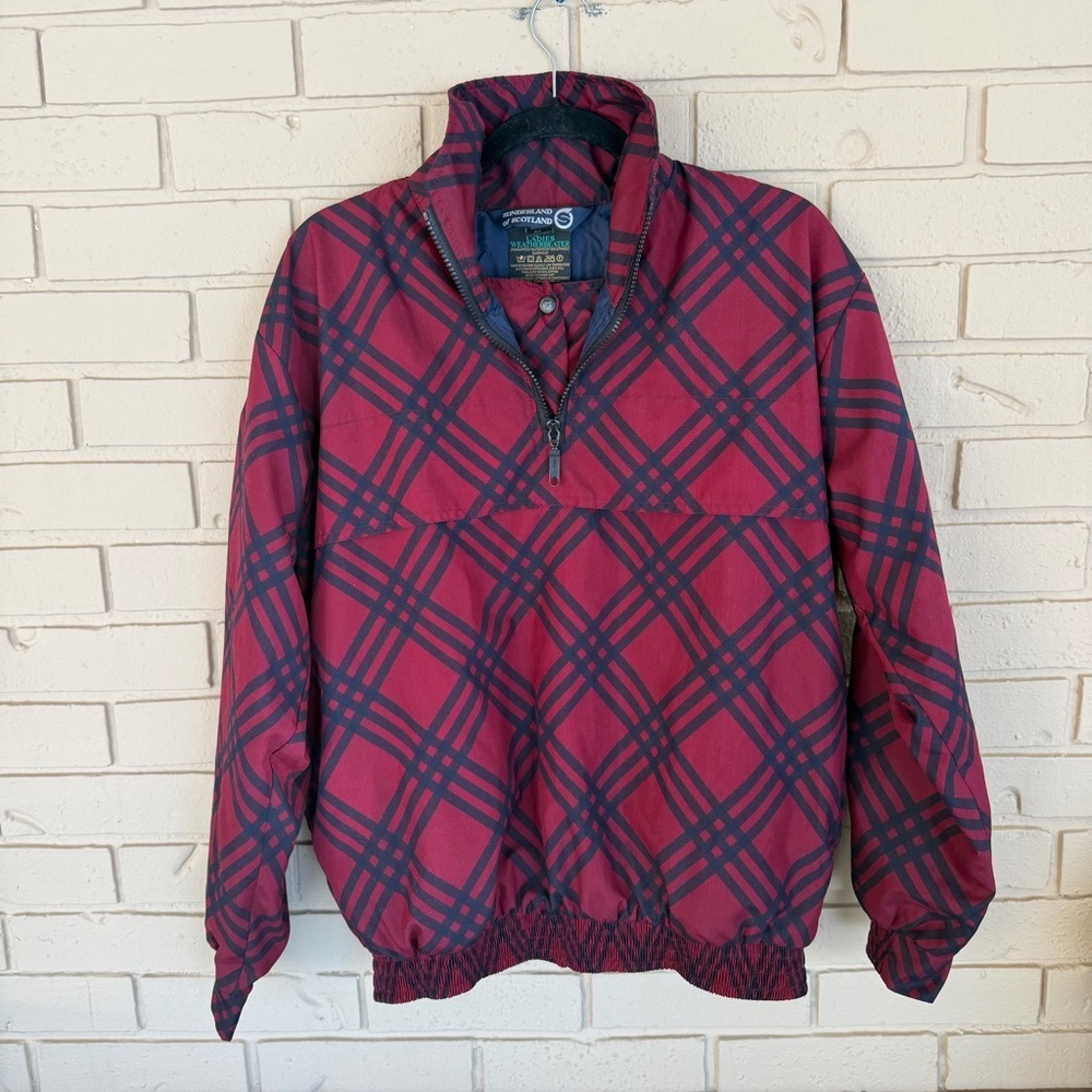 Women’s Rain Jacket Sunderland Of Scotland Golf Pullover Weatherbeater Size M